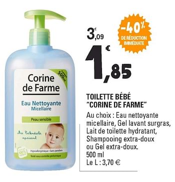 Corine De Farme Toilette Bebe Corine De Farme En Promotion Chez E Leclerc