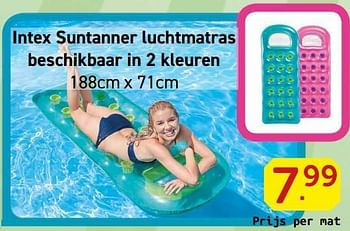 Promoties Intex suntanner luchtmatras beschikbaar in 2 kleuren - Intex - Geldig van 28/05/2018 tot 30/06/2018 bij Multi-Land