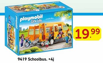 Promoties Schoolbus. - Playmobil - Geldig van 28/05/2018 tot 30/06/2018 bij Multi-Land