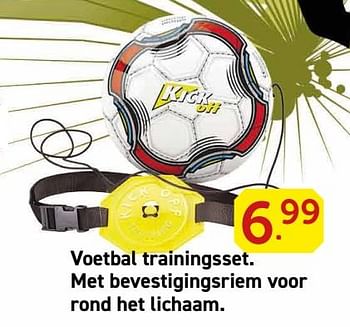 Promotions Voetbal trainingsset - Produit maison - Eurosport - Valide de 28/05/2018 à 30/06/2018 chez Eurosport Belgium