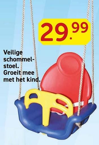 Promoties Veilige schommelstoel. groeit mee met het kind - Huismerk - Vavantas - Geldig van 28/05/2018 tot 30/06/2018 bij Vavantas