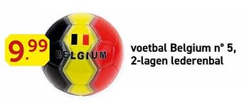 Promoties Voetbal belgium n° 5, 2-lagen lederenbal - Huismerk - Vavantas - Geldig van 28/05/2018 tot 30/06/2018 bij Vavantas