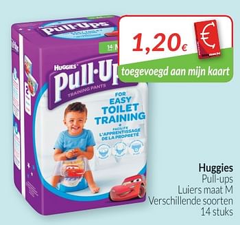 Promoties Huggies pull-ups luiers - Huggies - Geldig van 01/06/2018 tot 30/06/2018 bij Intermarche
