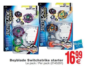 Promoties Hasbro beyblade switchstrike starter - Beyblade - Geldig van 05/06/2018 tot 18/06/2018 bij Cora