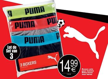 Promotions Boxers unis pour homme effen boxer voor heren puma - Puma - Valide de 05/06/2018 à 18/06/2018 chez Cora