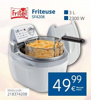 Promotions Fritel friteuse sf4208 - Fritel - Valide de 01/06/2018 à 30/06/2018 chez Eldi