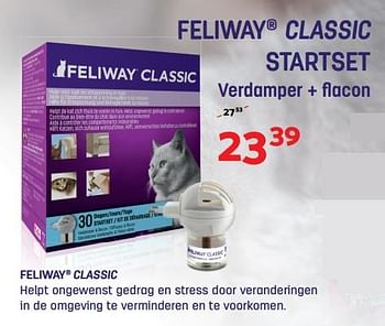 Promoties Feliway classic startset verdamper + flacon - Feliway - Geldig van 06/06/2018 tot 17/06/2018 bij Tom&Co