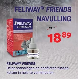 Promoties Feliway friends navulling - Feliway - Geldig van 06/06/2018 tot 17/06/2018 bij Tom&Co