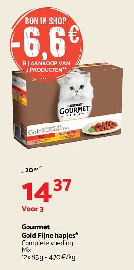 Promoties Gourmet gold fijne hapjes - Purina - Geldig van 06/06/2018 tot 17/06/2018 bij Tom&Co