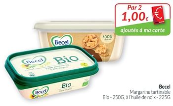 Promotions Becel margarine tartinable bio - Becel - Valide de 01/06/2018 à 30/06/2018 chez Intermarche