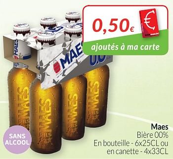 Promotions Maes bière - Maes - Valide de 01/06/2018 à 30/06/2018 chez Intermarche