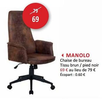 Promotion Weba Manolo Chaise De Bureau Produit Maison Weba Meubles Valide Jusqua 4 Promobutler