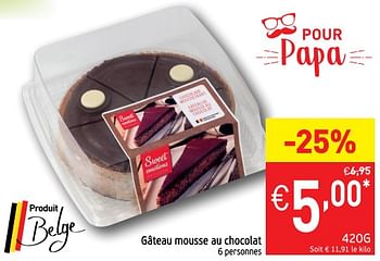 Produit Maison Intermarche Gateau Mousse Au Chocolat En Promotion Chez Intermarche