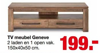 Promoties Tv meubel geneve - Huismerk - Meevita - Geldig van 14/05/2018 tot 30/06/2018 bij Meevita