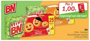 Promoties Bn mini - koekjes - BN - Geldig van 01/06/2018 tot 30/06/2018 bij Intermarche