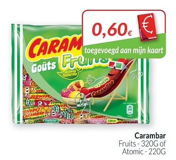 Promoties Carambar fruits - Carambar - Geldig van 01/06/2018 tot 30/06/2018 bij Intermarche