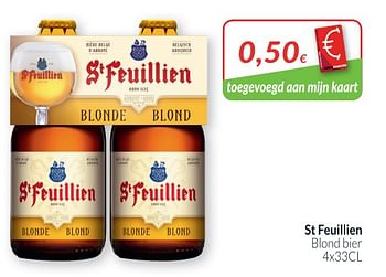 Promoties St feuillien blond bier - St Feuillien - Geldig van 01/06/2018 tot 30/06/2018 bij Intermarche