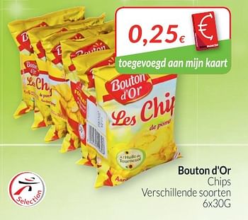 Promoties D`or chips verschillende soorten - Bouton D'Or - Geldig van 01/06/2018 tot 30/06/2018 bij Intermarche