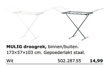 anker Materialisme Een zekere Huismerk - Ikea Mulig droogrek - Promotie bij Ikea