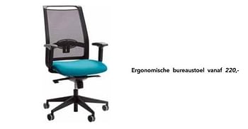 Promoties Ergonomische bureaustoel - Huismerk - Domo Meubelen & Deco - Geldig van 01/05/2018 tot 31/08/2018 bij Domo Meubelen & Deco