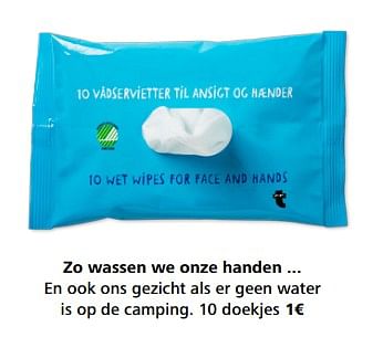 Promoties Camping doekjes - Huismerk - Flying Tiger Copenhagen - Geldig van 26/05/2018 tot 28/06/2018 bij Flying Tiger Copenhagen