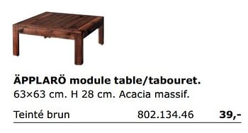 Promotions Applaro module table-tabouret - Produit maison - Ikea - Valide de 01/06/2018 à 30/09/2018 chez Ikea