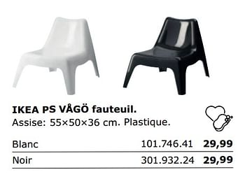 Promotions Ikea ps vago fauteuil - Produit maison - Ikea - Valide de 01/06/2018 à 30/09/2018 chez Ikea