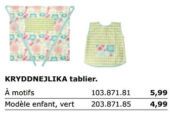 Promotions Kryddnejlika tablier - Produit maison - Ikea - Valide de 01/06/2018 à 30/09/2018 chez Ikea