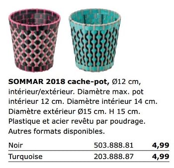 Promotions Sommar 2018 cache-pot - Produit maison - Ikea - Valide de 01/06/2018 à 30/09/2018 chez Ikea