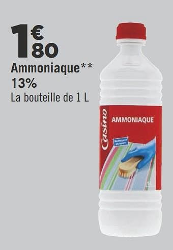 Promotions Ammoniaque13% - Produit Maison - Géant Casino - Valide de 05/06/2018 à 01/07/2018 chez Géant Casino