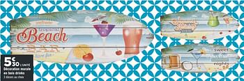 Promotions Décoration murale en bois drinks - Produit Maison - Géant Casino - Valide de 05/06/2018 à 01/07/2018 chez Géant Casino
