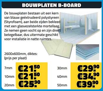Promoties Bouwplaten b-board - Huismerk - Bouwcenter Frans Vlaeminck - Geldig van 10/06/2018 tot 30/06/2018 bij Bouwcenter Frans Vlaeminck