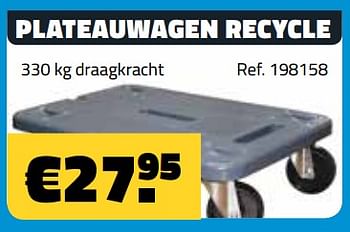 Promoties Plateauwagen recycle - Huismerk - Bouwcenter Frans Vlaeminck - Geldig van 10/06/2018 tot 30/06/2018 bij Bouwcenter Frans Vlaeminck