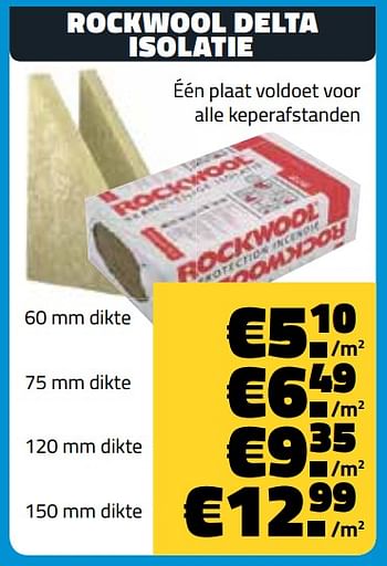 Promoties Rockwool delta isolatie - Rockwool - Geldig van 10/06/2018 tot 30/06/2018 bij Bouwcenter Frans Vlaeminck