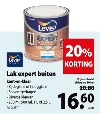 Promoties Levis lak expert buiten kant-en-klaar - Levis - Geldig van 13/06/2018 tot 25/06/2018 bij Gamma
