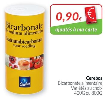 Bicarbonate de sodium alimentaire - Cerebos - 500 g