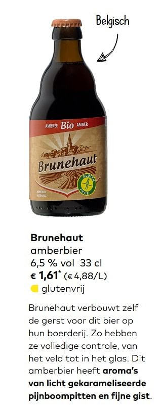 Promoties Brunehaut amberbier - Brunehaut - Geldig van 06/06/2018 tot 03/07/2018 bij Bioplanet