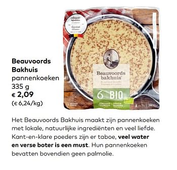Promoties Beauvoords bakhuis pannenkoeken - Beauvoords Bakhuis - Geldig van 06/06/2018 tot 03/07/2018 bij Bioplanet
