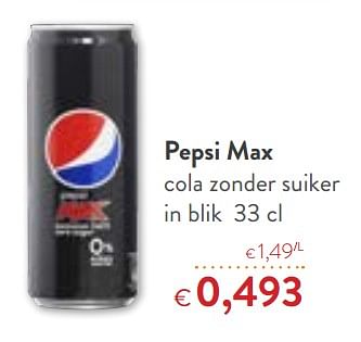 Promoties Pepsi max cola zonder suiker - Pepsi - Geldig van 06/06/2018 tot 19/06/2018 bij OKay