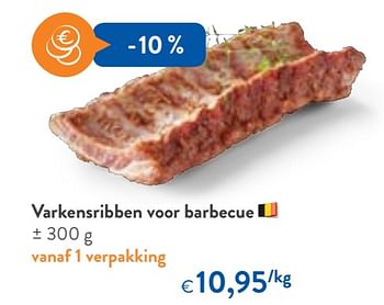 Promoties Varkensribben voor barbecue - Huismerk - Okay  - Geldig van 06/06/2018 tot 19/06/2018 bij OKay