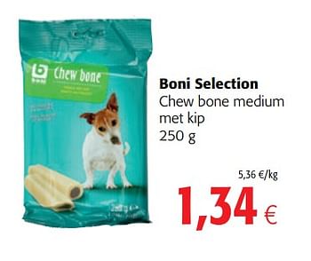 Promoties Boni selection chew bone medium met kip - Boni - Geldig van 06/06/2018 tot 19/06/2018 bij Colruyt