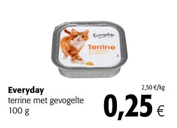 Promoties Everyday terrine met gevogelte - Everyday - Geldig van 06/06/2018 tot 19/06/2018 bij Colruyt