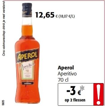 Promoties Aperol aperitivo - Aperol - Geldig van 06/06/2018 tot 19/06/2018 bij Colruyt