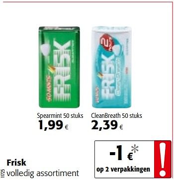 Promoties Frisk volledig assortiment - Frisk - Geldig van 06/06/2018 tot 19/06/2018 bij Colruyt