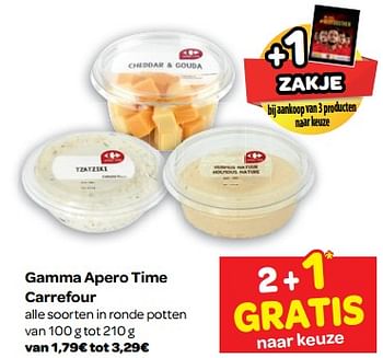 Promoties Gamma apero time carrefour - Huismerk - Carrefour  - Geldig van 06/06/2018 tot 18/06/2018 bij Carrefour