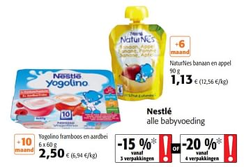 Promoties Nestlé alle babyvoeding - Nestlé - Geldig van 06/06/2018 tot 19/06/2018 bij Colruyt