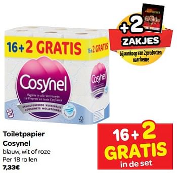 Promoties Toiletpapier cosynel - Cosynel - Geldig van 06/06/2018 tot 18/06/2018 bij Carrefour
