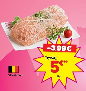 Promoties Vleesbrood - Huismerk - Carrefour  - Geldig van 06/06/2018 tot 18/06/2018 bij Carrefour