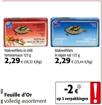 Promoties Feuille d`or volledig assortiment - Feuille d'or - Geldig van 06/06/2018 tot 19/06/2018 bij Colruyt
