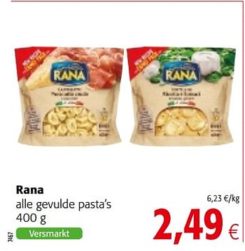 Promotions Rana alle gevulde pasta`s - Rana - Valide de 06/06/2018 à 19/06/2018 chez Colruyt
